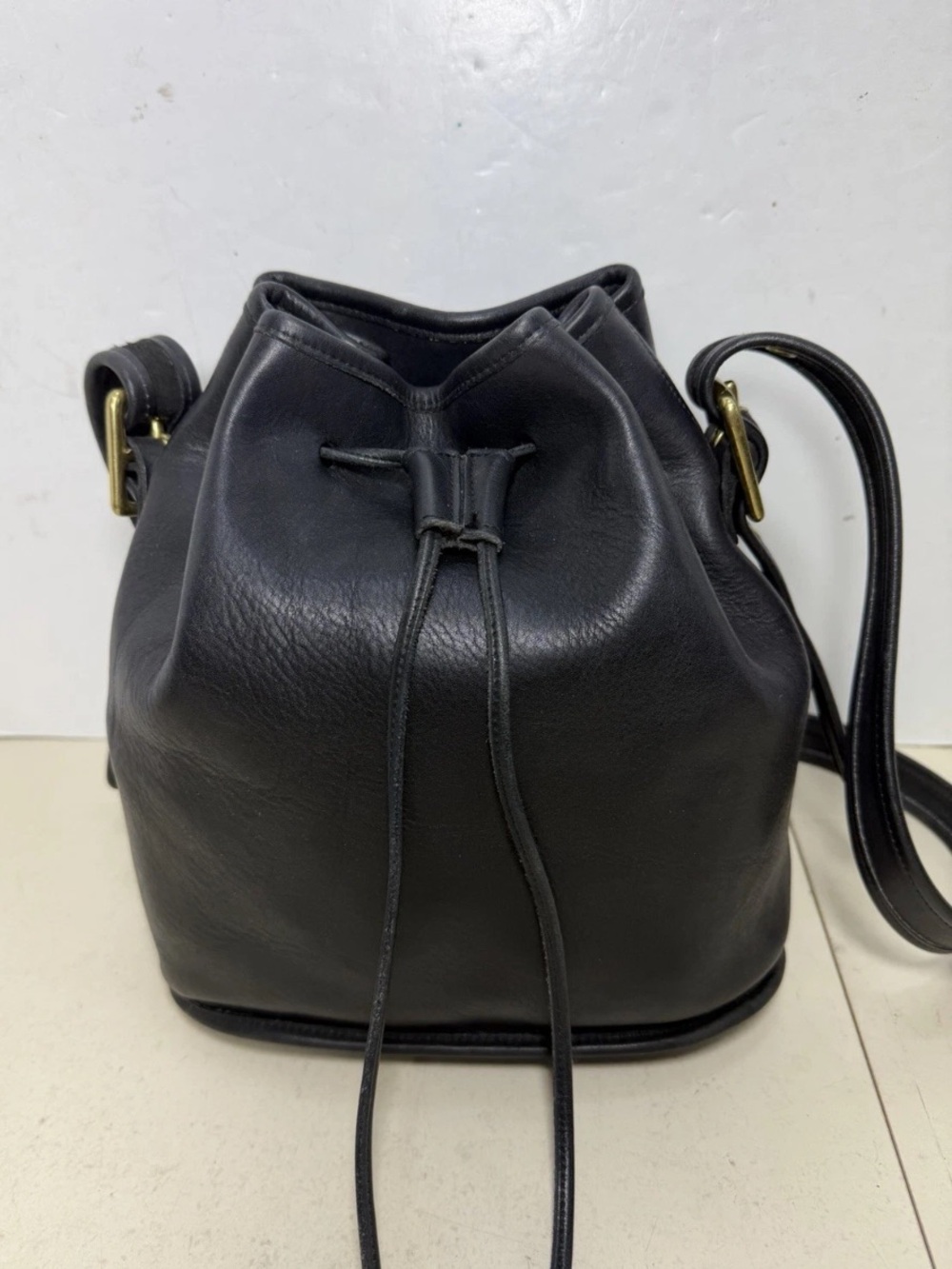 COACH Lula's Legacy Bag Black Leather Shoulder Bag 90s Made in USA